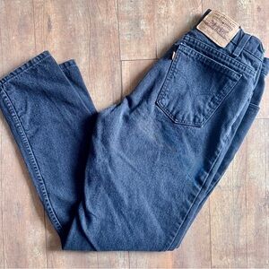 Vintage 90’s Levi’s Orange Tag 950 Relaxed Fit Tapered Leg Black Jean Sz 14 Long
